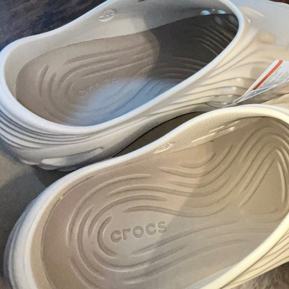 Crocs Men’s Echo Wave Outdoor Casual Slides in Almond Tint Sz-12 NWT